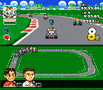 SD F-1 Grand Prix (Japan) (Sample) screen shot game playing